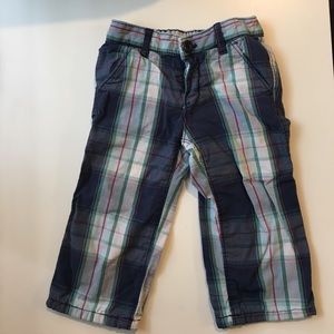 Gap: lined plaid pants (with matching hat!)