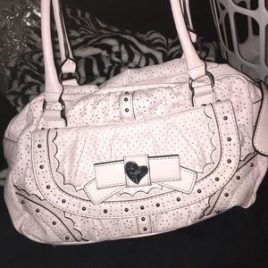 light pink guess purse