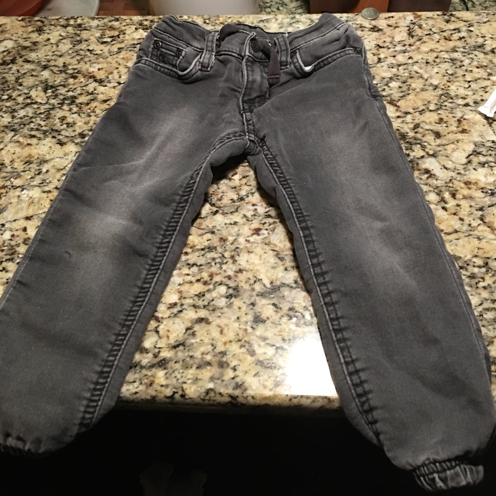 Boys black polo jeans