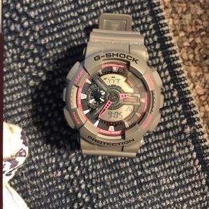 Grey and Pink G-Shock.