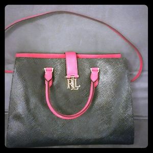 Brand New Ralph Lauren Pebbled Leather Purse