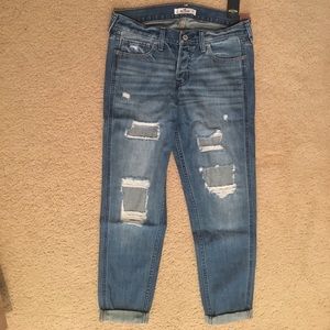 Hollister low rise boyfriend jeans