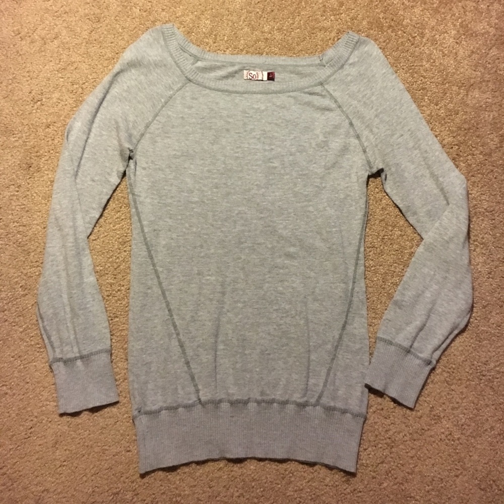 SO by Kohl's Gray Sweater