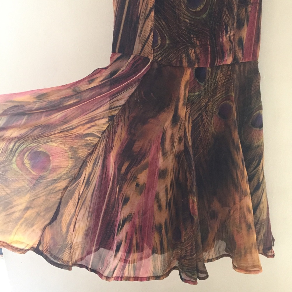 Beautiful peacock party dress - Picture 6 of 8