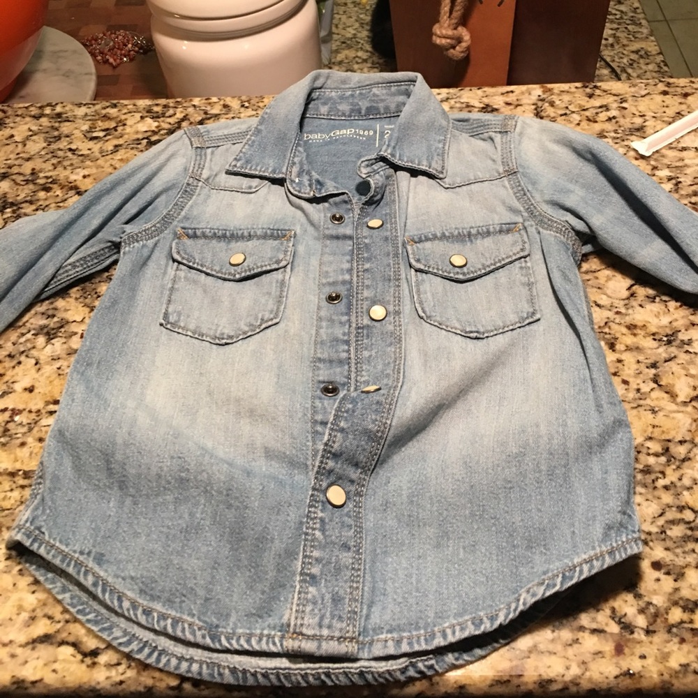Unisex gap denim shirt