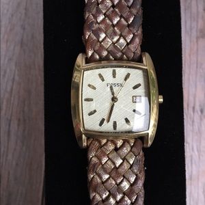 Fossil Women's Gold Rustic Watch