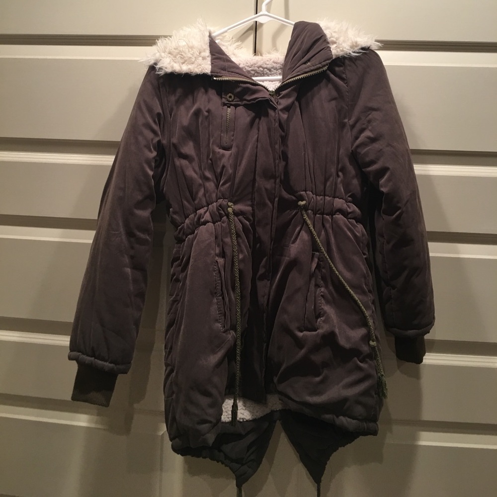 Army green coat