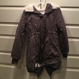 Army green coat