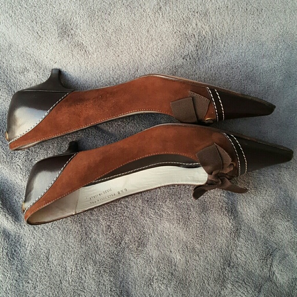 Coach Tulla Brown Kitten Bow Pump - Picture 8 of 8