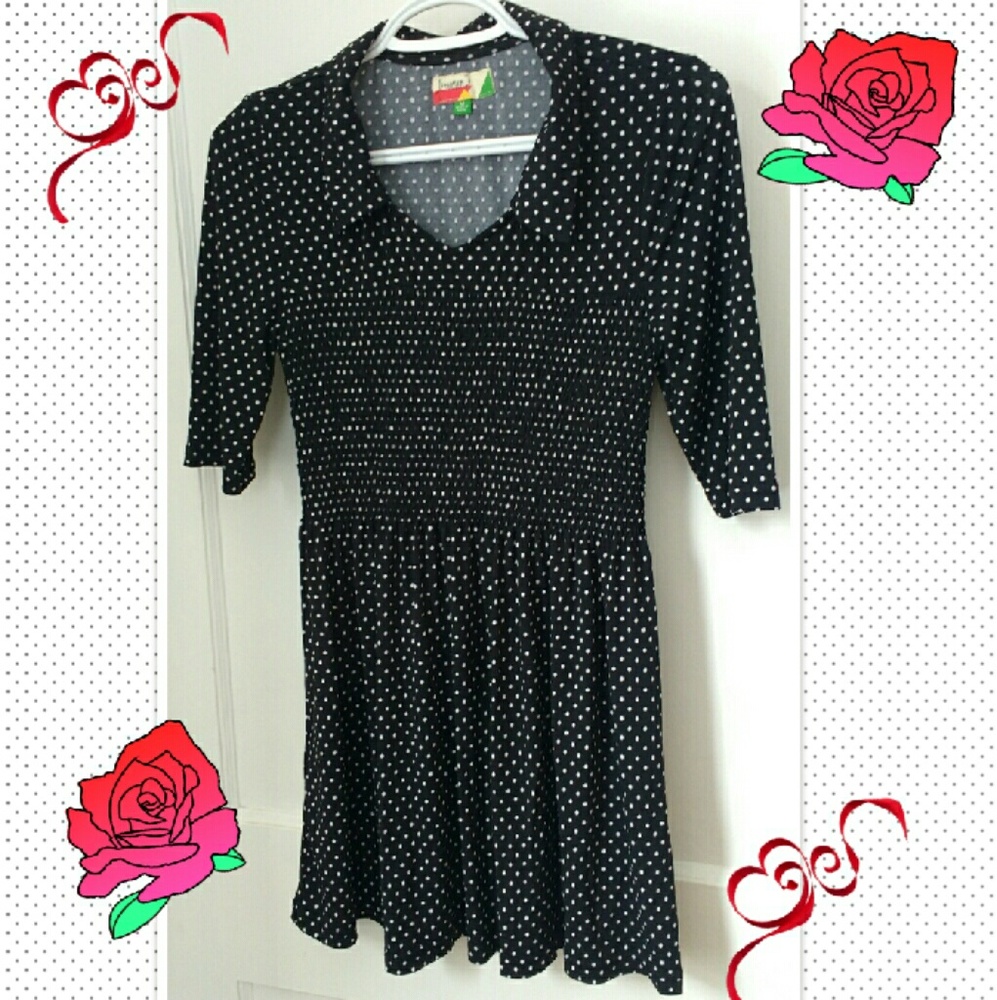 ❇ Pin Up Rockabilly Retro Polka Dot Dress
