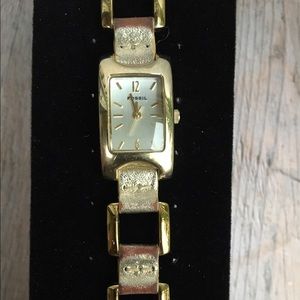 Fossil Women's Gold Rustic Watch