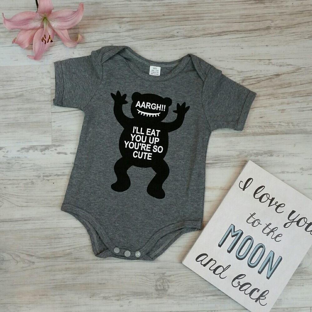🆕 AARGH!! I'll Eat You Up You're So Cute Onsie
