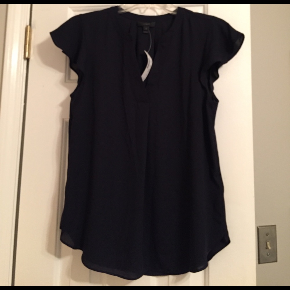 NWT - J. Crew Navy Blouse