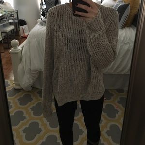 Beige mesh sweater from Urban Outfitters