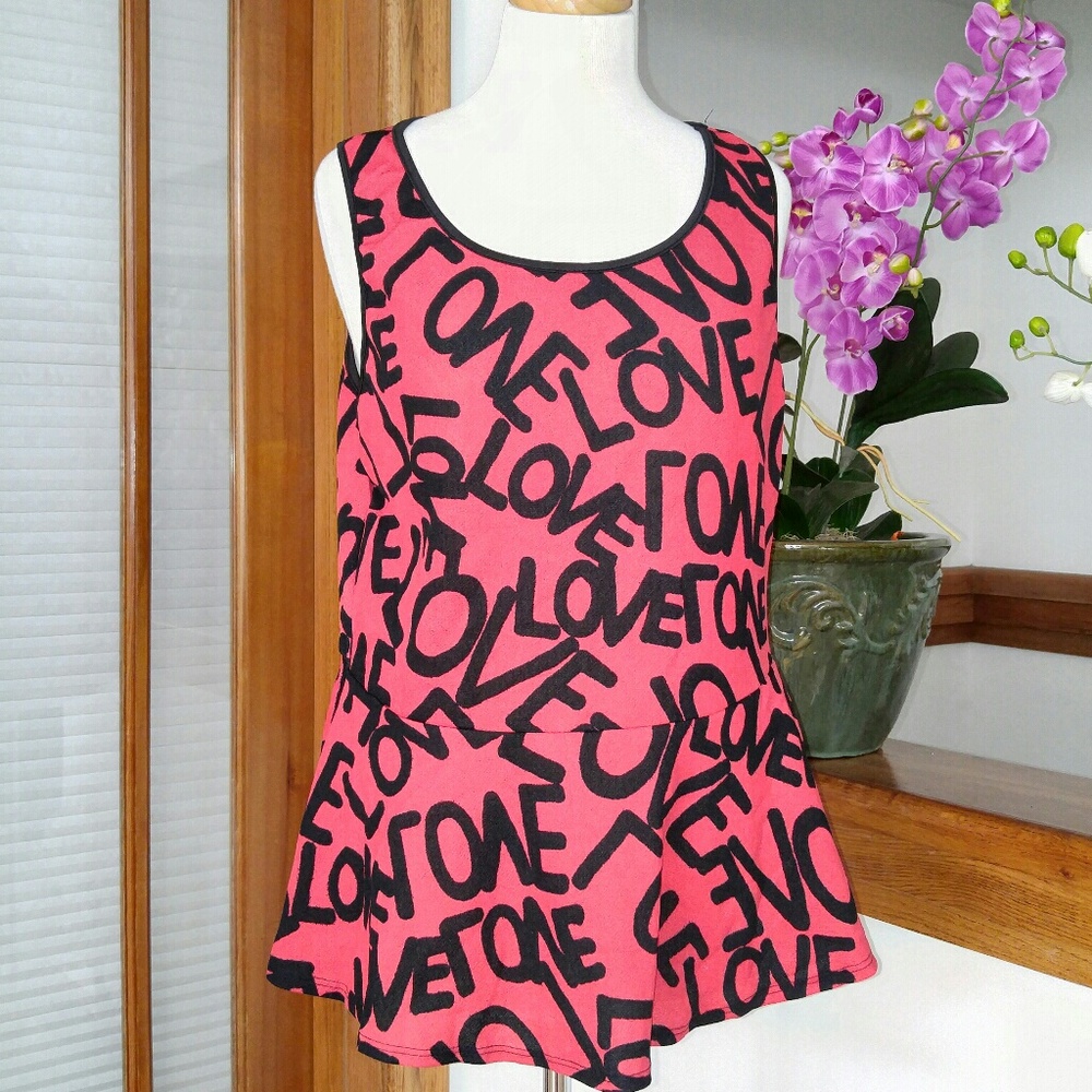 Cute orange peplum top