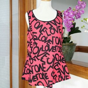 Cute orange peplum top