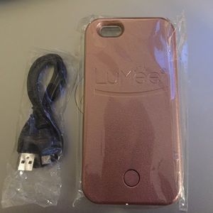 iPhone 6 NEW LUMEE Cell Phone selfie case ROSE