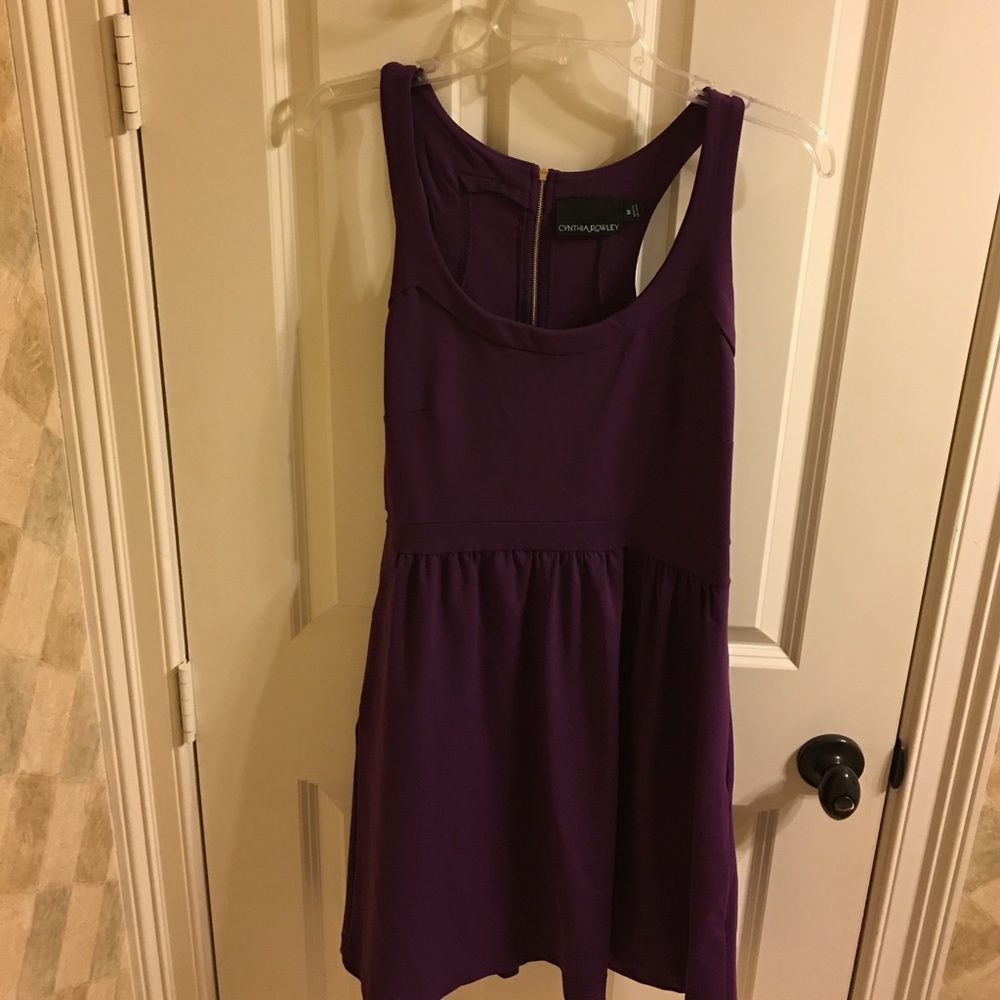 Adorable razor back purple dress!