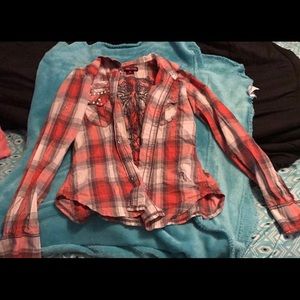 Rock and Roll Cowgirl. Long sleeve button down.