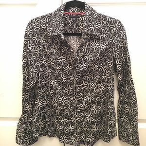 Tommy Hilfiger Navy/Wht patterned Blouse