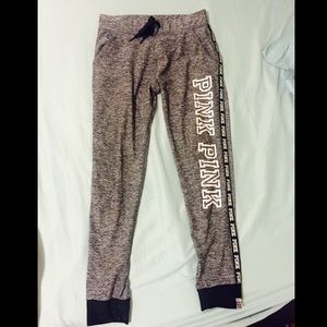 Victoria secret Grey colour Pink GYM  pant!!