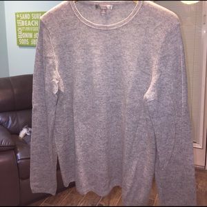 Gray Cashmere size L Crew neck Sweater
