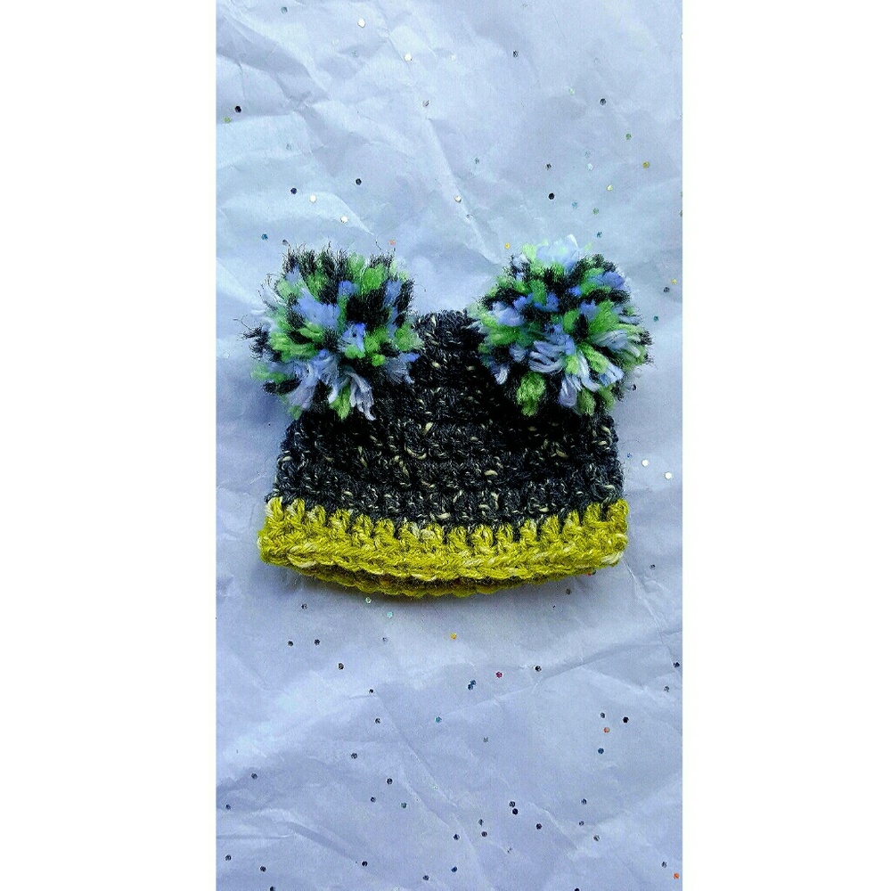 Seattle Seahawks Baby Pom Pom Beanie