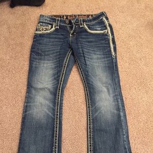 rock revival men's jeans