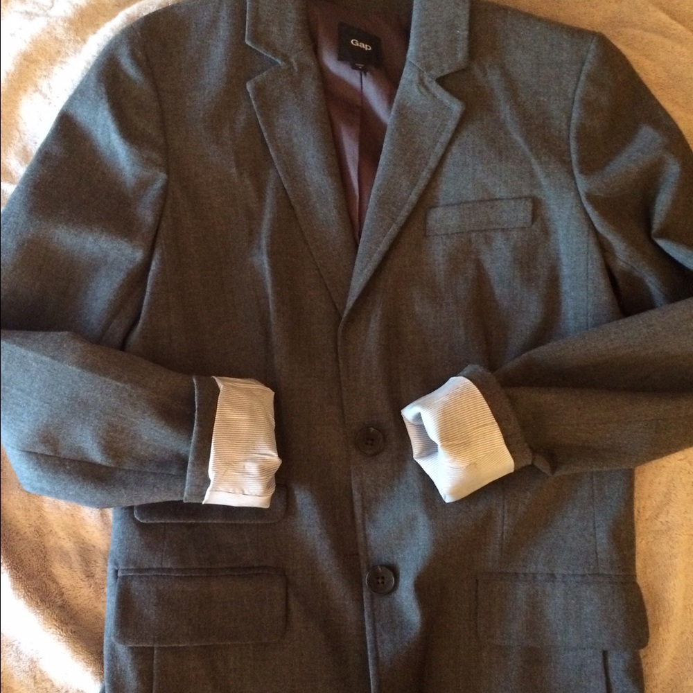 Gap Dark Gray Blazer - image 4