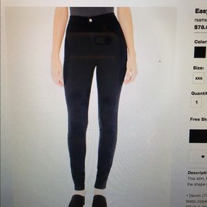 Black denim high wasted jeans