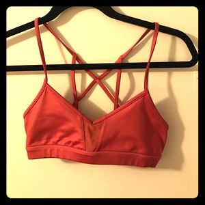 Alo burnt orange sports bra