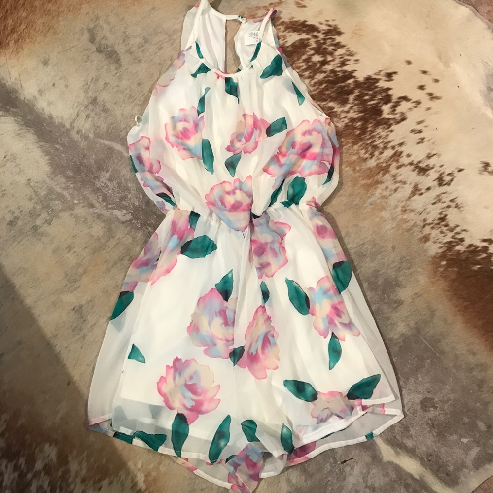 Sienna Sky Floral Romper