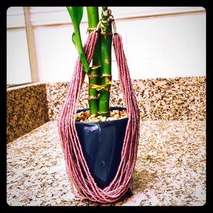 Light purple beads chocker neckless