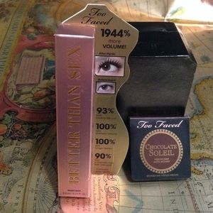 Too faced better than sex mascara and mini bronzer