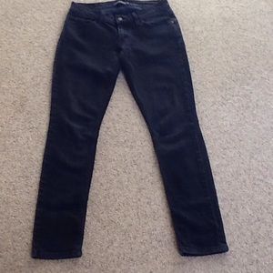 Levi's too super low 524 black jeans.
