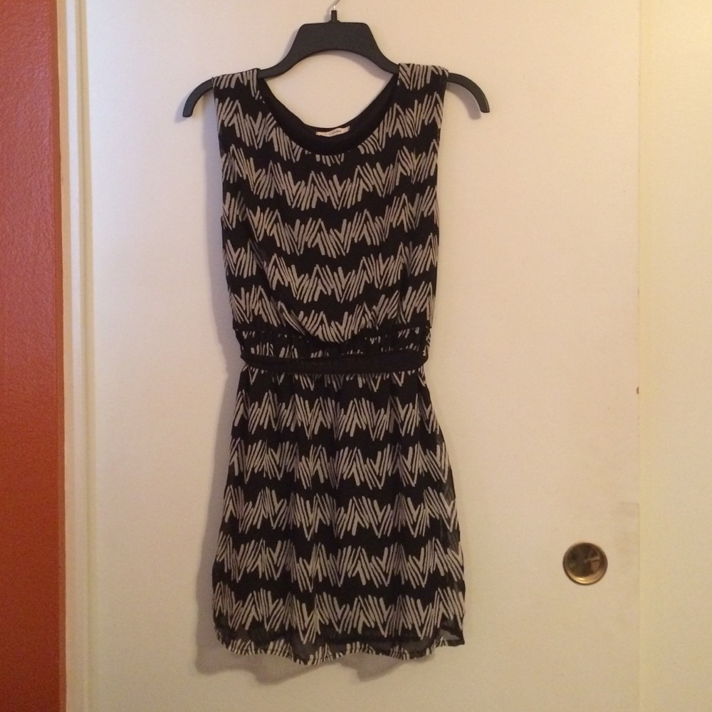 Small Black and White Patterned Dress