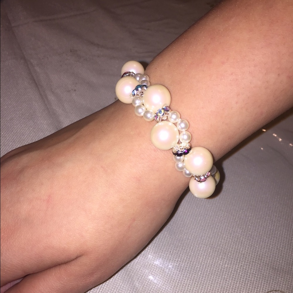 Handmade Colorful Pearl Bracelet