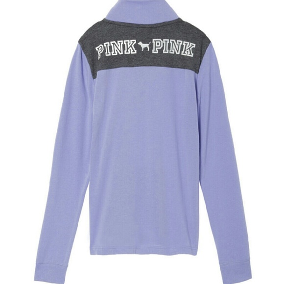 🎀SOLD ON 📧🎀NEW! LG VS PINK QUARTER ZIP PULLOVER - Picture 3 of 3