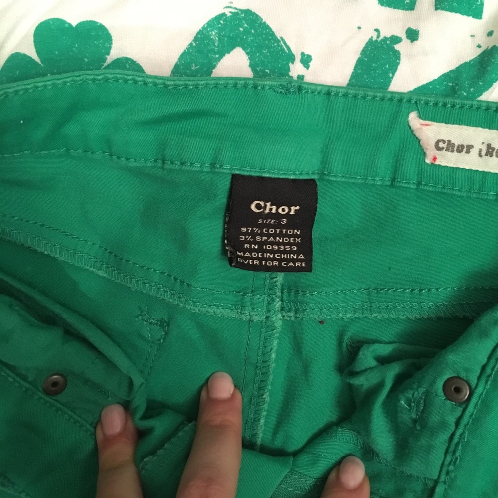 4/25🍀Adorable Kelly Green Ankle Pants sz 3 🍀 - Picture 3 of 7