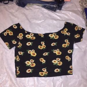 Sunflower Crop Top