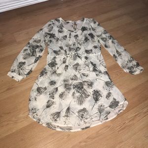 Sheer long Sleeve dress