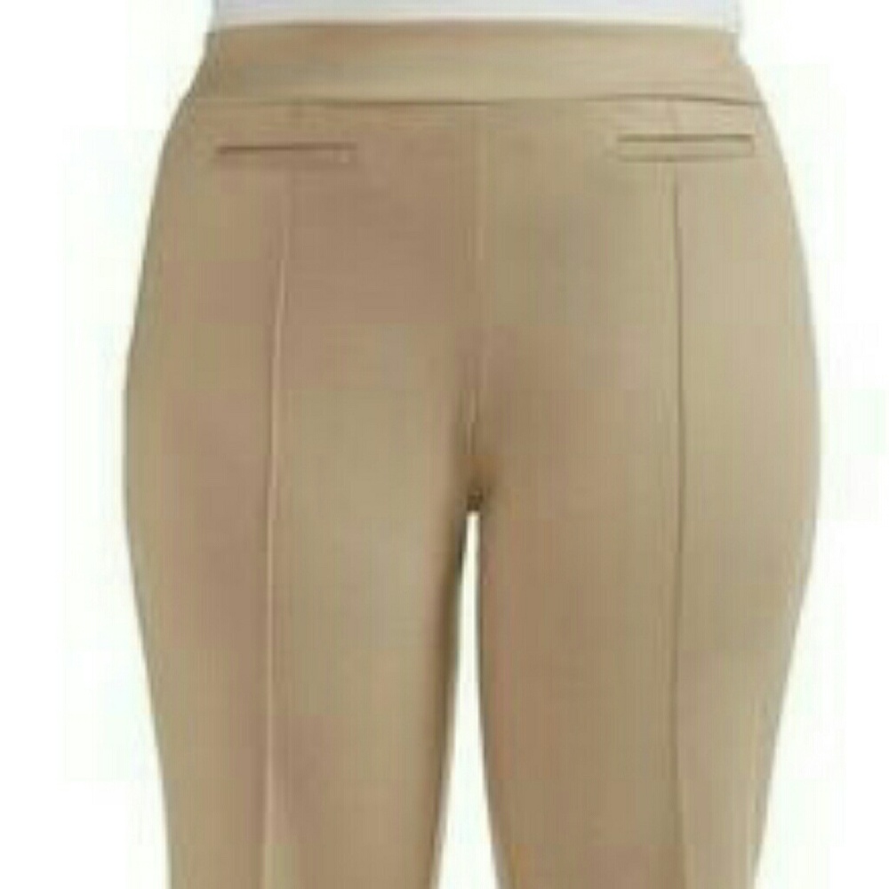 Ponte Knit Straight Legs Pants - Plus Petite