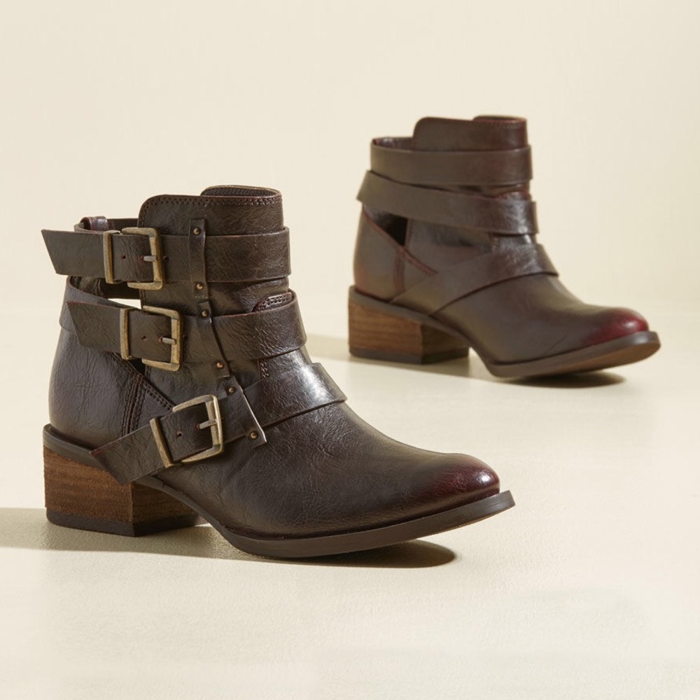 ModCloth Buckle Bootie