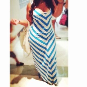 Stripped Maxi Dress