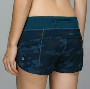 Lululemon Blue Camo Shorts
