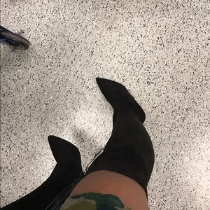 Black Nine West Over Knee Boots Size 6.5 $25.00