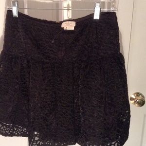 Kate Spade Rose Organza Pleated Skirt New