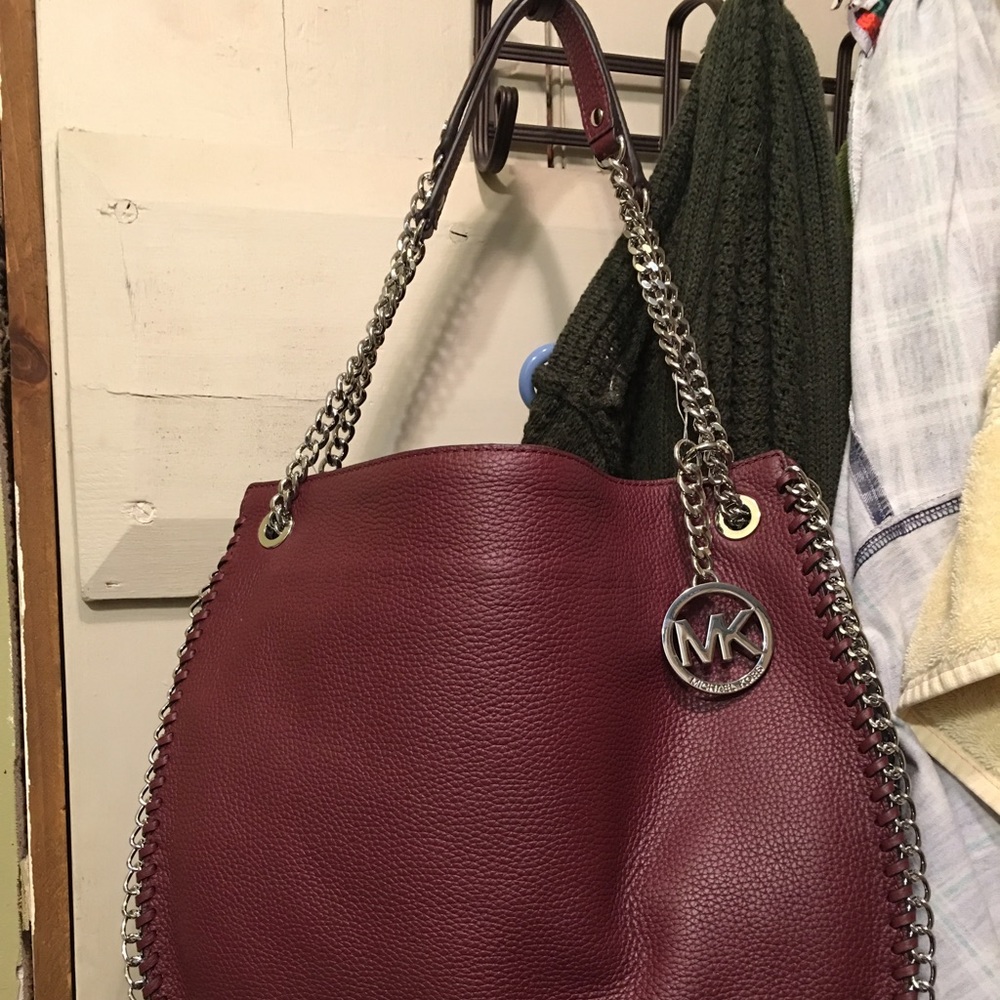 Cranberry color Michael Kors bag