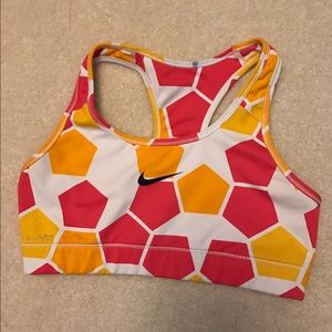 Nike multi-color sports bra