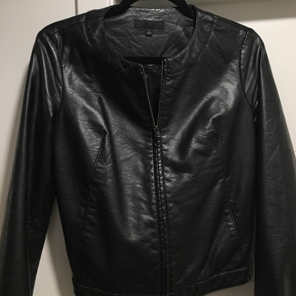 Uniqlo faux leather jacket
